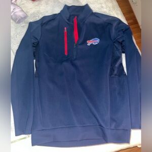 Buffalo Bills Navy Quarter-Zip Pullover
